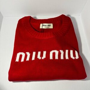 Miu Miu Red Sweater